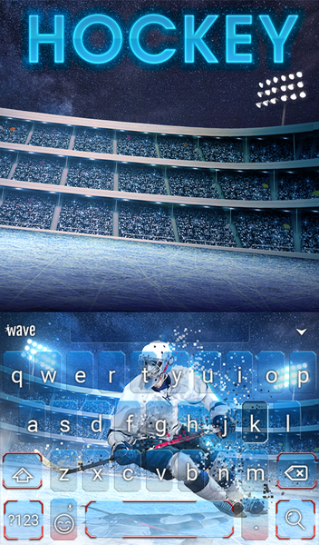 Hockey Animated Keyboard - Image screenshot of android app