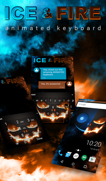 Ice and Fire Wallpaper - Image screenshot of android app