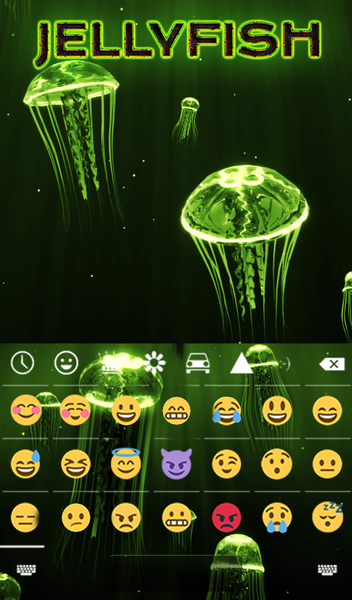 Jellyfish Keyboard & Wallpaper - عکس برنامه موبایلی اندروید