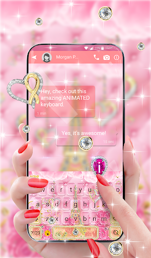 Keyboard & Wallpaper For Girls - Image screenshot of android app