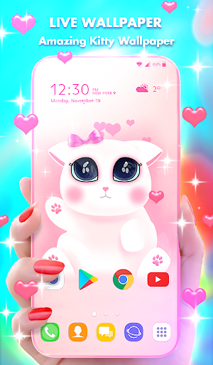 Kitty Love Wallpaper - Image screenshot of android app