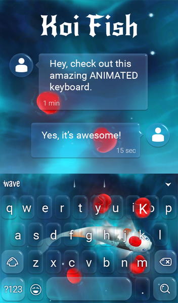 Koi Fish Keyboard & Wallpaper - عکس برنامه موبایلی اندروید