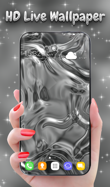 Liquid Mercury Wallpaper - Image screenshot of android app