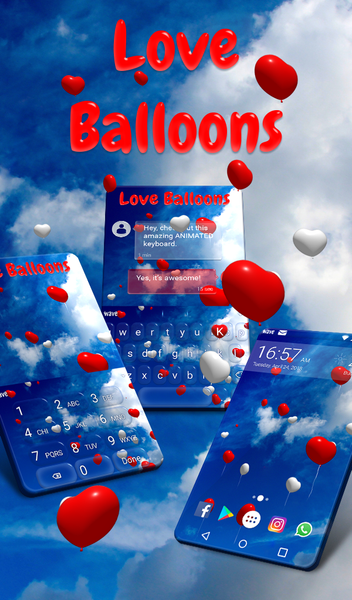 Love Balloons Wallpaper - عکس برنامه موبایلی اندروید