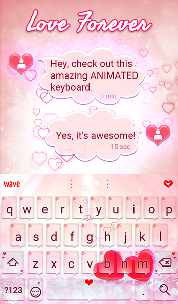 Love Wallpaper Keyboard Theme - عکس برنامه موبایلی اندروید