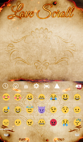 Love Scroll Animated Keyboard - عکس برنامه موبایلی اندروید