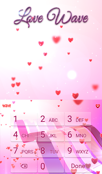Love Wave Keyboard & Wallpaper - عکس برنامه موبایلی اندروید