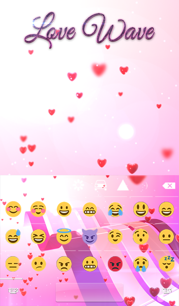Love Wave Keyboard & Wallpaper - عکس برنامه موبایلی اندروید