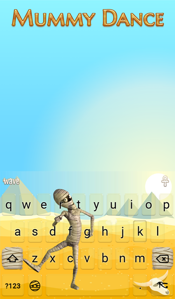 Mummy Dance Keyboard Theme HD - Image screenshot of android app