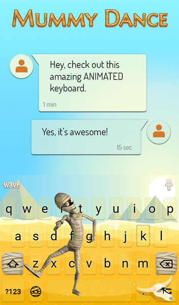 Mummy Dance Keyboard Theme HD - عکس برنامه موبایلی اندروید