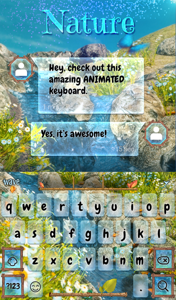 Nature Keyboard & Wallpaper - عکس برنامه موبایلی اندروید