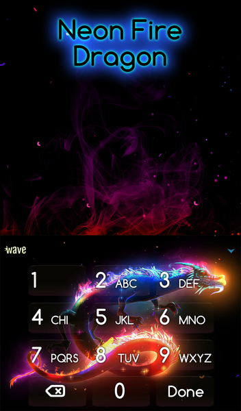 Neon Fire Dragon & Wallpaper - عکس برنامه موبایلی اندروید