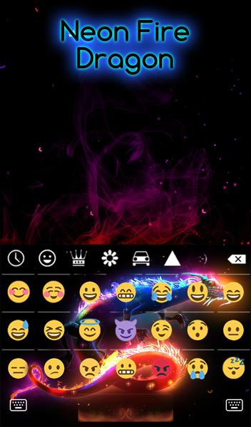Neon Fire Dragon & Wallpaper - عکس برنامه موبایلی اندروید