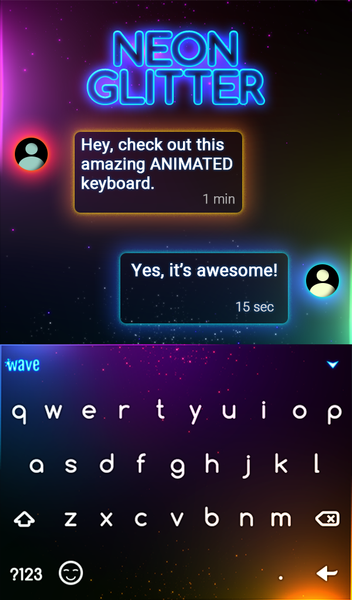 Neon Glitter Wallpaper - عکس برنامه موبایلی اندروید