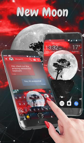 Moon Live Wallpaper Theme - عکس برنامه موبایلی اندروید