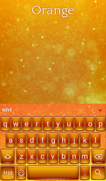 Orange Animated Keyboard - عکس برنامه موبایلی اندروید