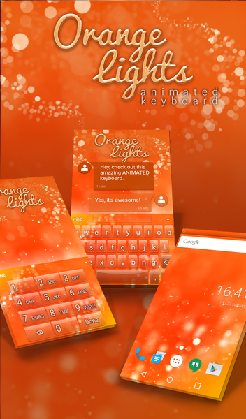 Orange Lights Wallpaper Theme - عکس برنامه موبایلی اندروید