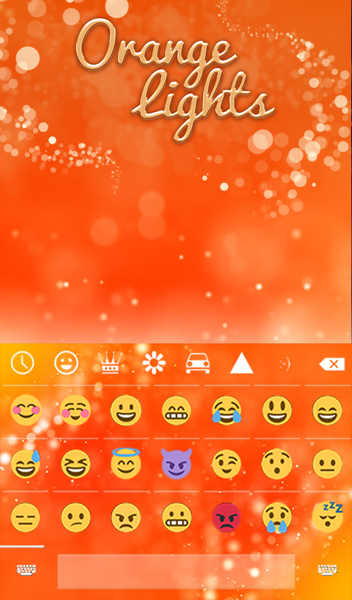 Orange Lights Wallpaper Theme - عکس برنامه موبایلی اندروید