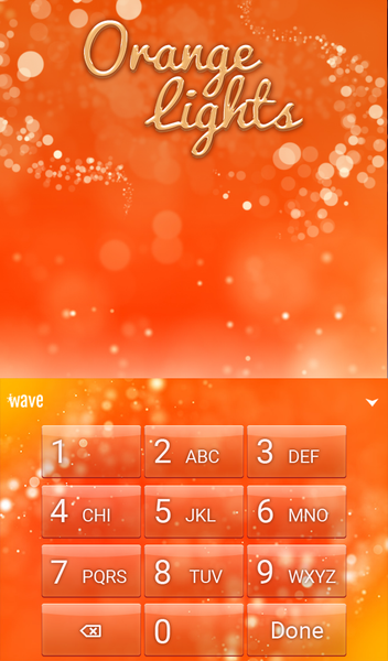 Orange Lights Wallpaper Theme - عکس برنامه موبایلی اندروید