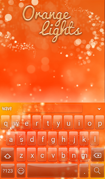 Orange Lights Wallpaper Theme - عکس برنامه موبایلی اندروید