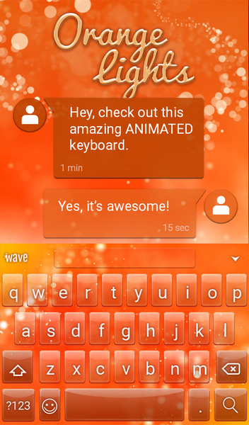 Orange Lights Wallpaper Theme - عکس برنامه موبایلی اندروید