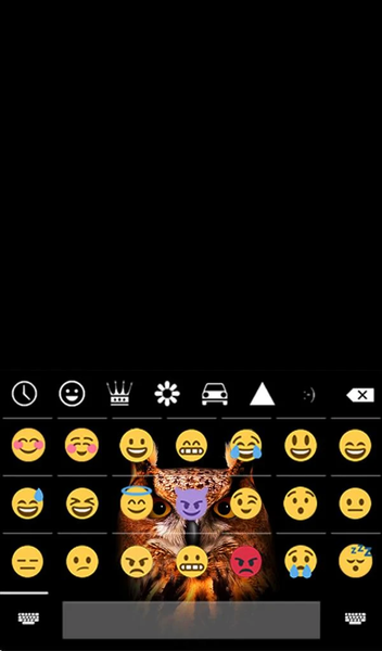 Owl Animated Keyboard + Live W - عکس برنامه موبایلی اندروید