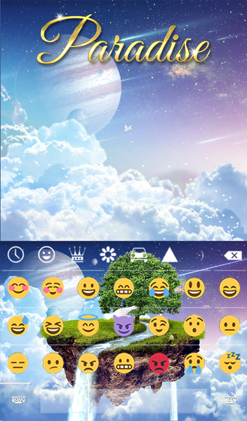 Paradise Keyboard & Wallpaper - عکس برنامه موبایلی اندروید