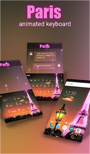 Paris Wallpaper Keyboard Theme - Image screenshot of android app