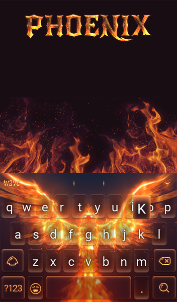 Phoenix Keyboard & Wallpaper - Image screenshot of android app