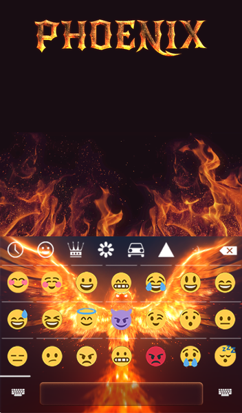 Phoenix Keyboard & Wallpaper - عکس برنامه موبایلی اندروید