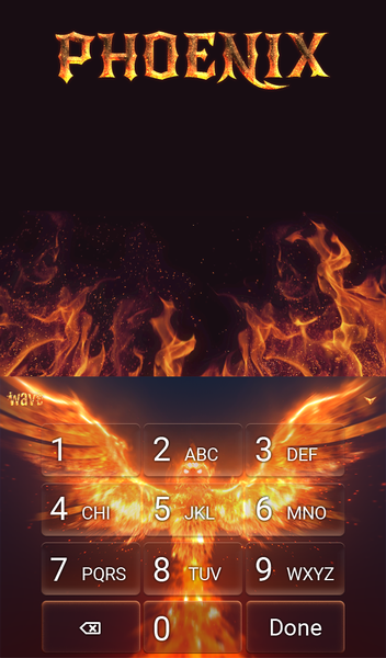 Phoenix Keyboard & Wallpaper - عکس برنامه موبایلی اندروید