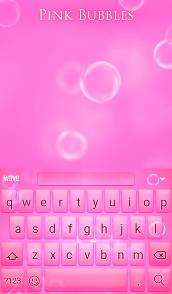 Pink Bubbles Wallpaper - Image screenshot of android app