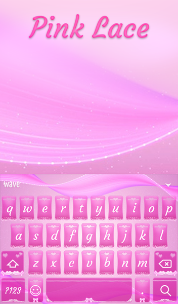 Pink Lace Animated Keyboard - عکس برنامه موبایلی اندروید