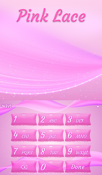 Pink Lace Animated Keyboard - عکس برنامه موبایلی اندروید