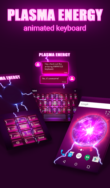 Plasma Keyboard & Wallpaper - Image screenshot of android app