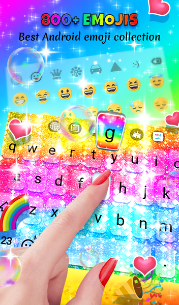 Rainbow Glitter Wallpaper - عکس برنامه موبایلی اندروید