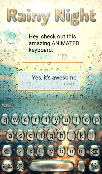 Rainy Night Keyboard Wallpaper - عکس برنامه موبایلی اندروید