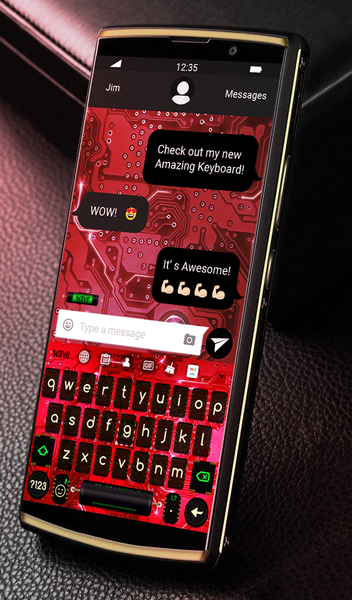 Red Light Live Wallpaper Theme - Image screenshot of android app