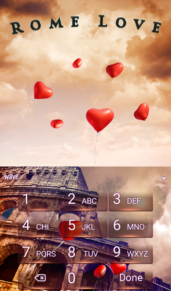 Rome Love Keyboard & Wallpaper - عکس برنامه موبایلی اندروید