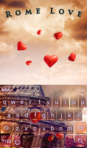 Rome Love Keyboard & Wallpaper - عکس برنامه موبایلی اندروید