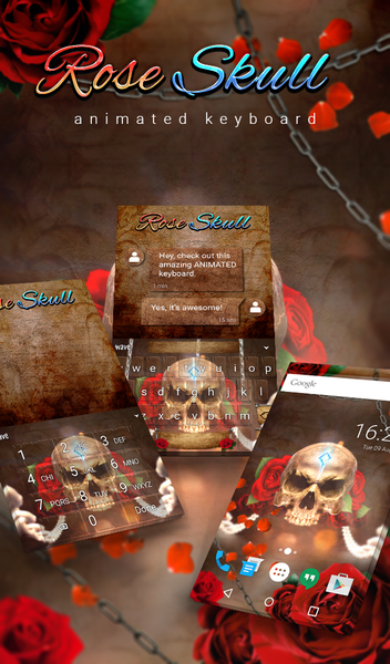 Rose Skull Wallpaper - عکس برنامه موبایلی اندروید