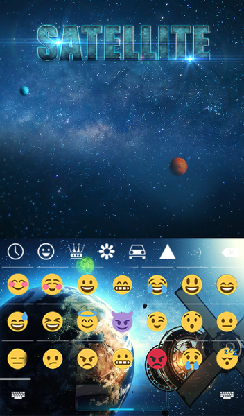 Satellite Keyboard & Wallpaper - عکس برنامه موبایلی اندروید