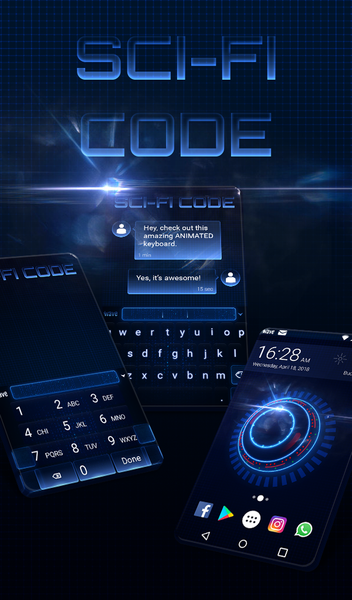 Sci-Fi Code Wallpaper - Image screenshot of android app