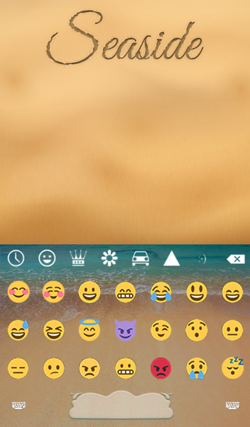 Seaside Keyboard + Wallpaper - Image screenshot of android app