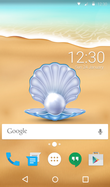 Seaside Keyboard + Wallpaper - Image screenshot of android app