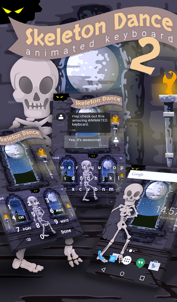 Skeleton Dance Wallpaper Theme - عکس برنامه موبایلی اندروید