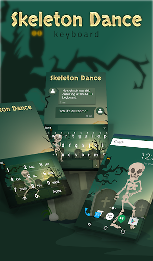 Skeleton Live Wallpaper Theme - Image screenshot of android app