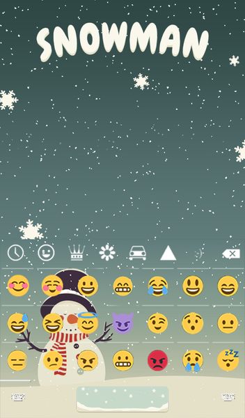 Snowman Keyboard & Wallpaper - عکس برنامه موبایلی اندروید