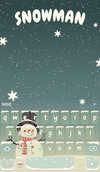 Snowman Keyboard & Wallpaper - عکس برنامه موبایلی اندروید