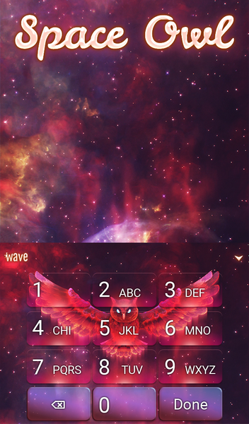 Space Owl Keyboard & Wallpaper - عکس برنامه موبایلی اندروید
